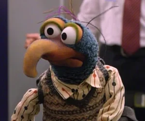 Muppet with Long Hooked Beak